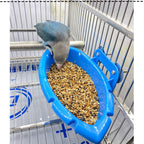 Bañera multifuncional para pájaros y comederos.