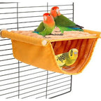 Hamaca cálida para loros, extraíble y lavable, para colocar en el alféizar de la ventana.