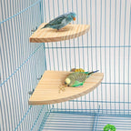 Accesorios para jaulas para escalar y jugar, plataforma de salto de madera maciza.