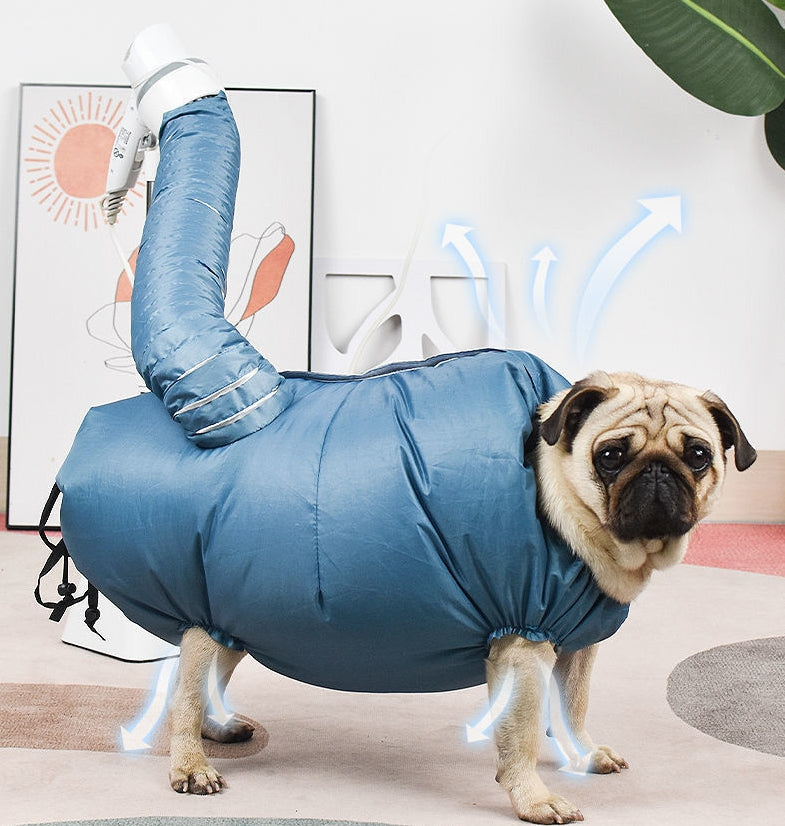 Bolsa de secado automático con secador de pelo de secado rápido para bañarse.