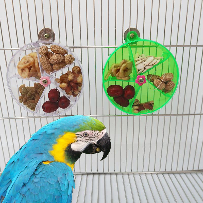 Rueda de viento acrílica para pájaros de juguete.