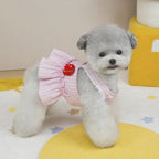 Ropa para perros con diseño de fresas, de algodón: perfecta para las temporadas de primavera y verano.