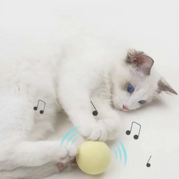 Pelota de gravedad con sensor táctil y sonido.