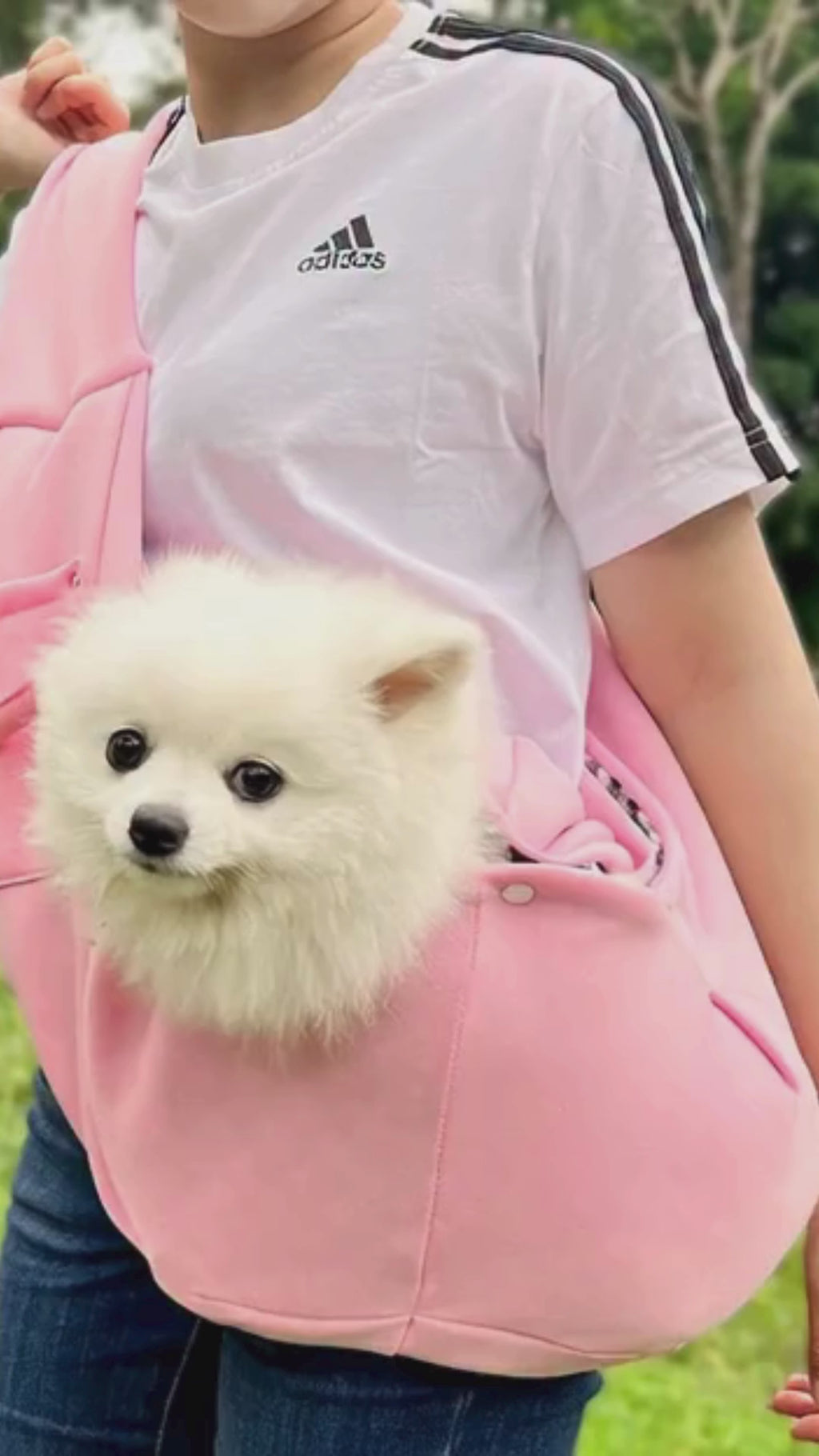 Mochila para mascotas de poliéster de estilo sencillo y color sólido.