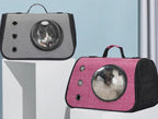 Bolsa de transporte plegable de tela Oxford para gatos, de cápsula espacial.