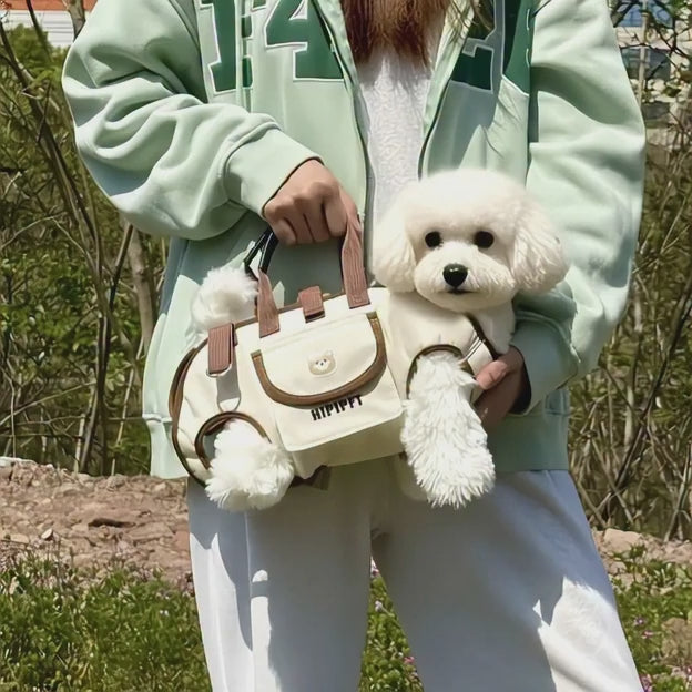 Mochila para mascotas transpirable y portátil, tipo arnés, de tela Oxford y ligera .