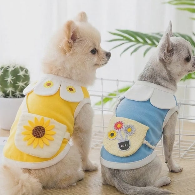 Ropa linda, fina y transpirable para cachorros y gatos.